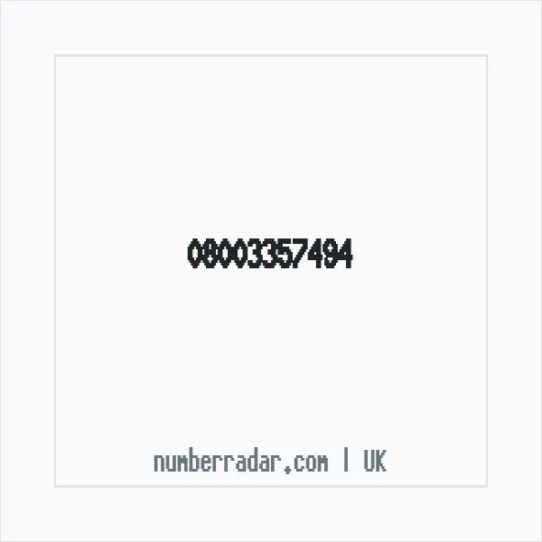 Reverse number check for +44 800 335 7494 — who called me?