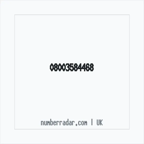 Reverse number check for +44 800 358 4468 — who called me?