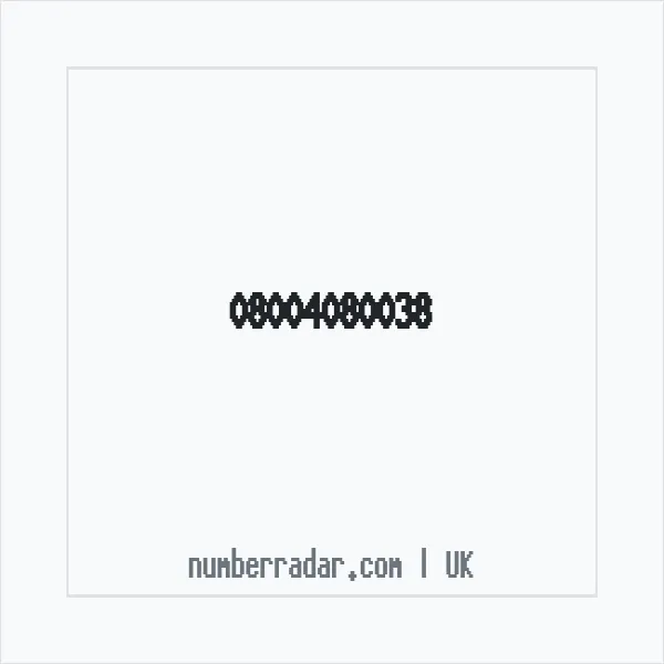Reverse number check for +44 800 408 0038 — who called me?