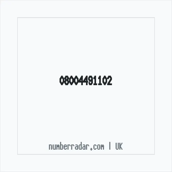 Reverse number check for +44 800 449 1102 — who called me?