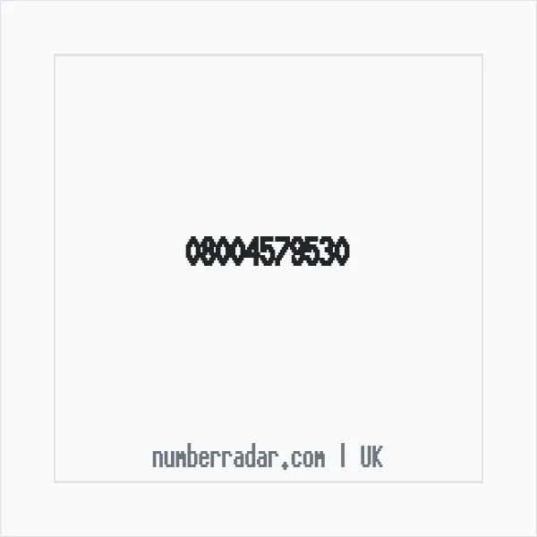 Reverse number check for +44 800 457 9530 — who called me?