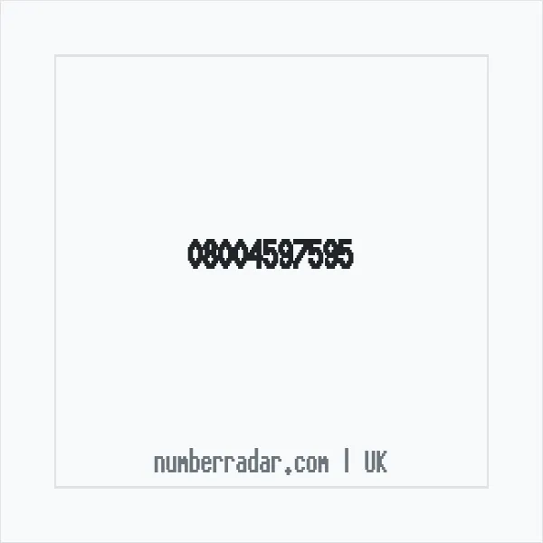 Reverse number check for +44 800 459 7595 — who called me?