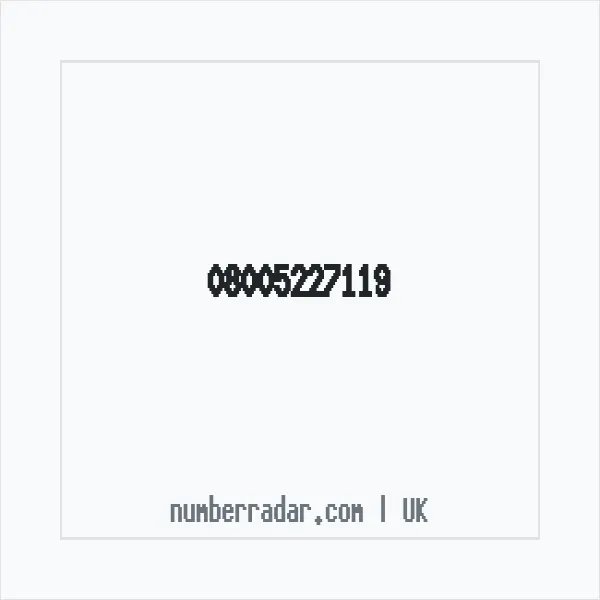 Reverse number check for +44 800 522 7119 — who called me?