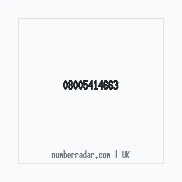 Reverse number check for +44 800 541 4663 — who called me?