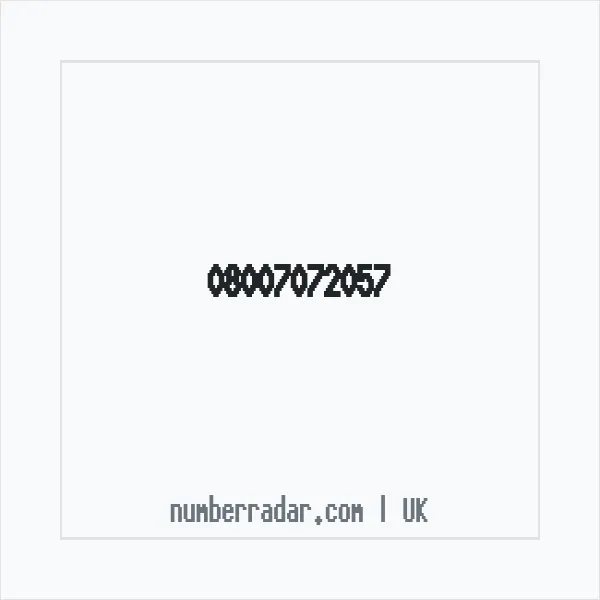 Reverse number check for +44 800 707 2057 — who called me?