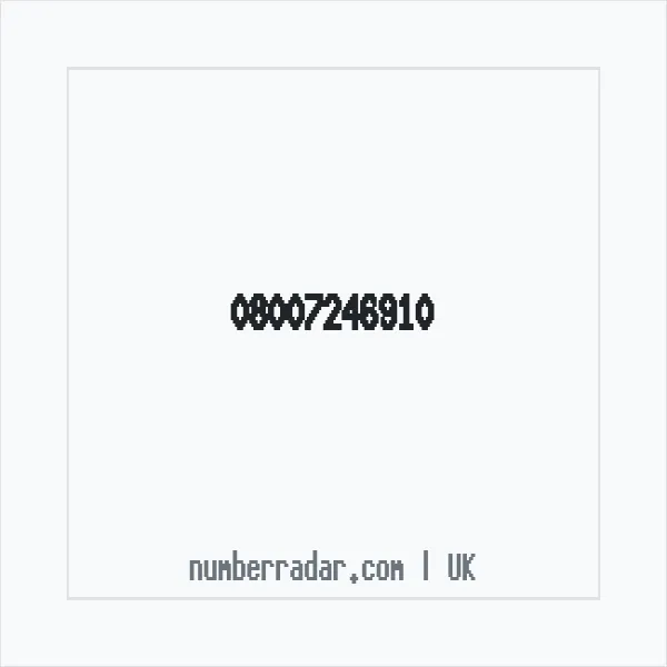 Reverse number check for +44 800 724 6910 — who called me?