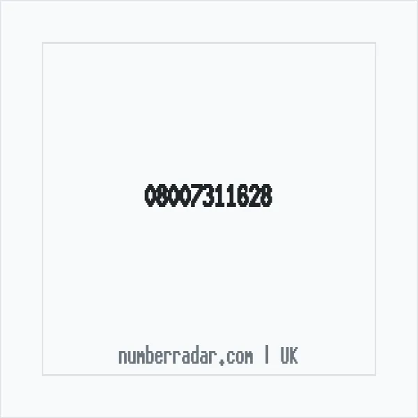 Reverse number check for +44 800 731 1628 — who called me?