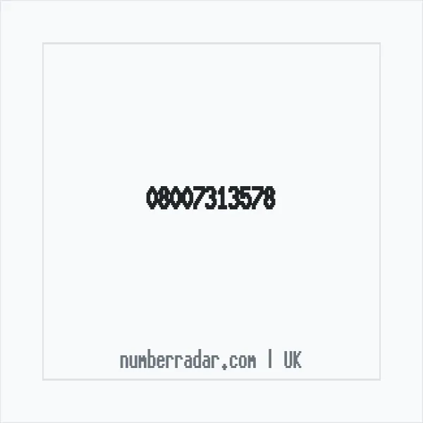 Reverse number check for +44 800 731 3578 — who called me?