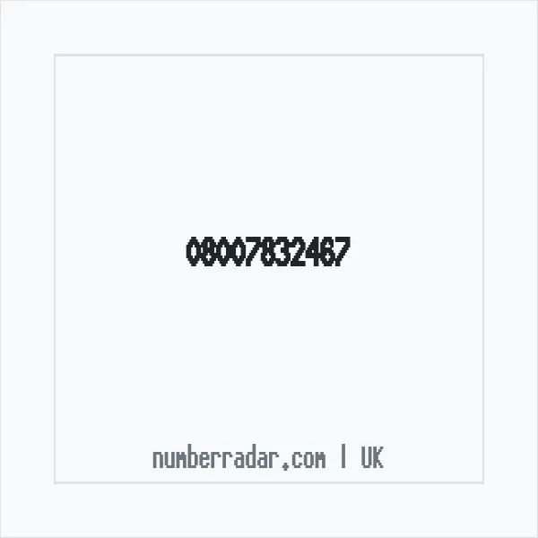 Reverse number check for +44 800 783 2467 — who called me?