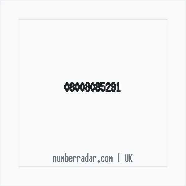 Reverse number check for +44 800 808 5291 — who called me?