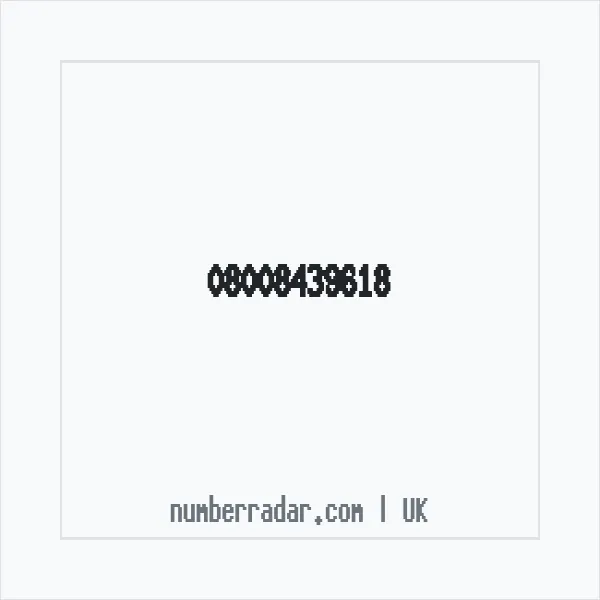 Reverse number check for +44 800 843 9618 — who called me?