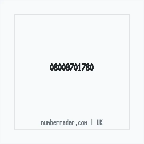 Reverse number check for +44 800 970 1780 — who called me?