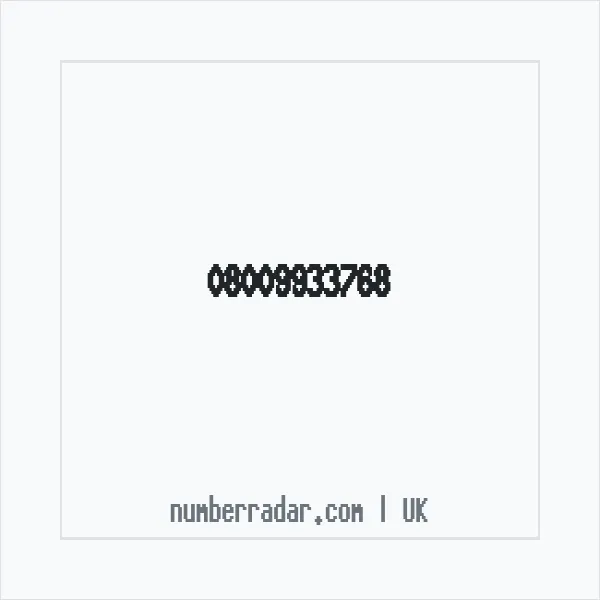 Reverse number check for +44 800 993 3768 — who called me?