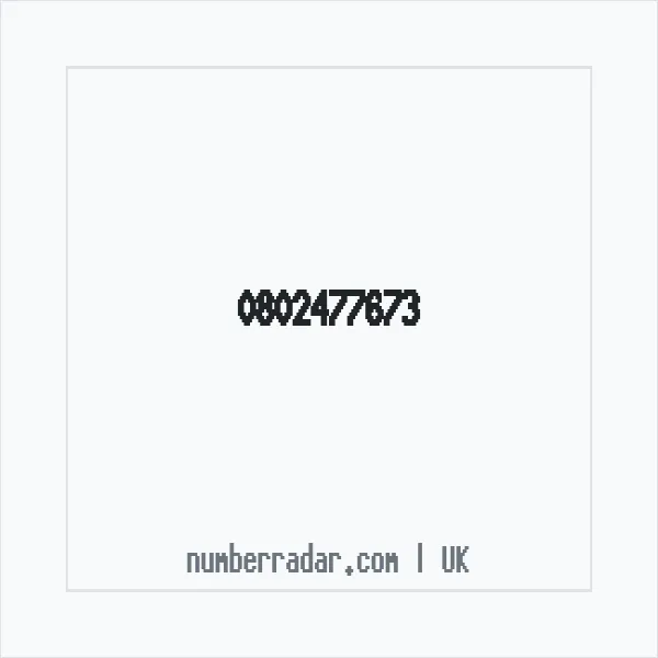 Reverse number check for +44 802477673 — who called me?