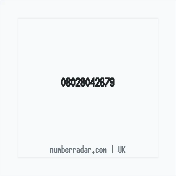 Reverse number check for +44 802 804 2679 — who called me?