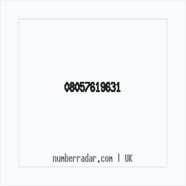 Reverse number check for +44 805 761 9631 — who called me?