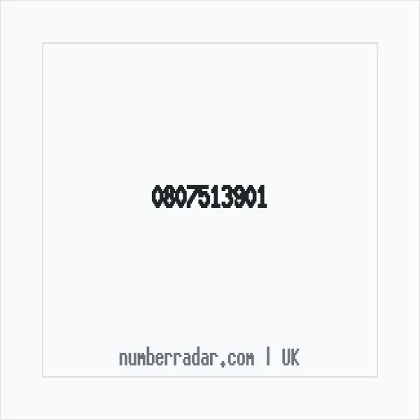 Reverse number check for +44 807513901 — who called me?