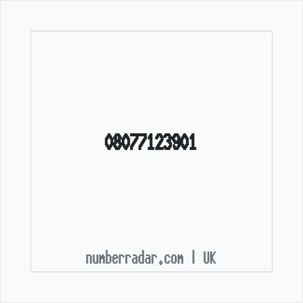 Reverse number check for +44 807 712 3901 — who called me?