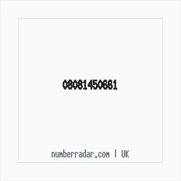 Reverse number check for +44 808 145 0661 — who called me?