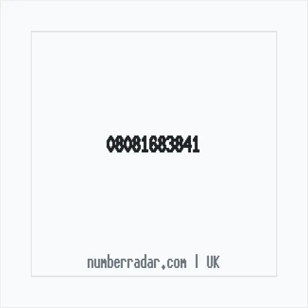 Reverse number check for +44 808 168 3841 — who called me?