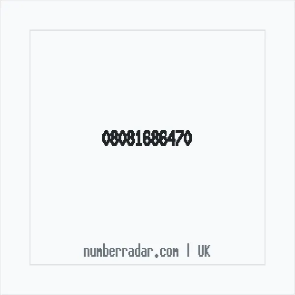 Reverse number check for +44 808 168 6470 — who called me?