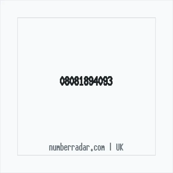 Reverse number check for +44 808 189 4093 — who called me?