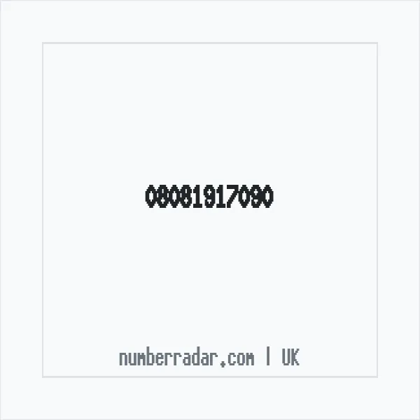 Reverse number check for +44 808 191 7090 — who called me?