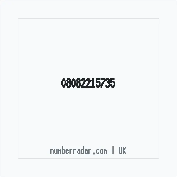 Reverse number check for +44 808 221 5735 — who called me?