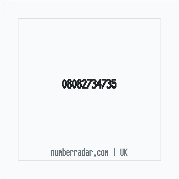 Reverse number check for +44 808 273 4735 — who called me?