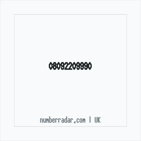 Reverse number check for +44 809 220 9990 — who called me?