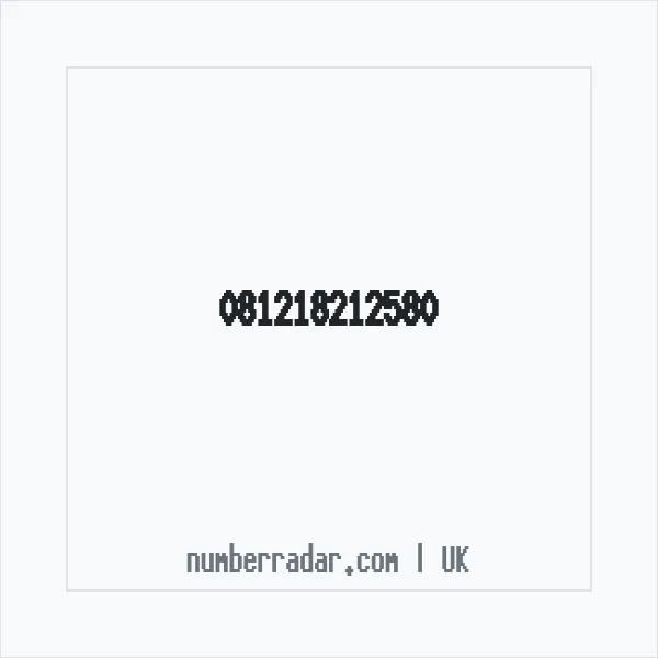 Reverse number check for +44 (8121) 821-258 — who called me?