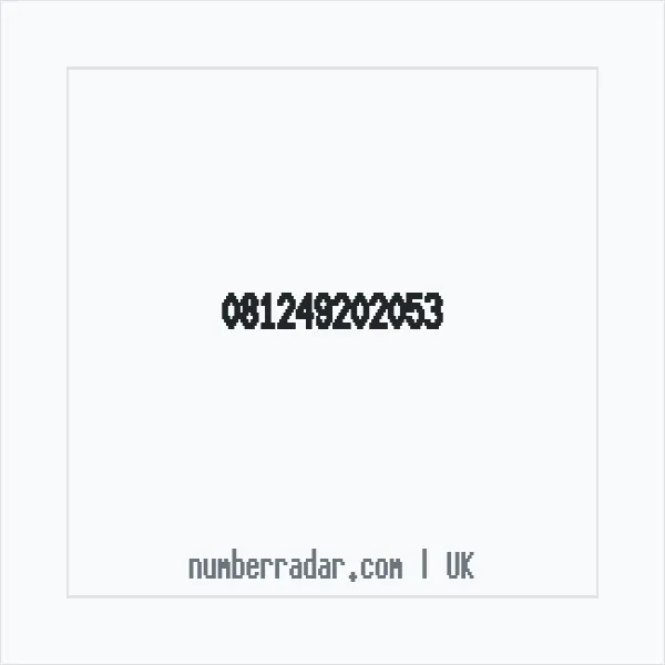 Reverse number check for +44 (8124) 920-205 — who called me?