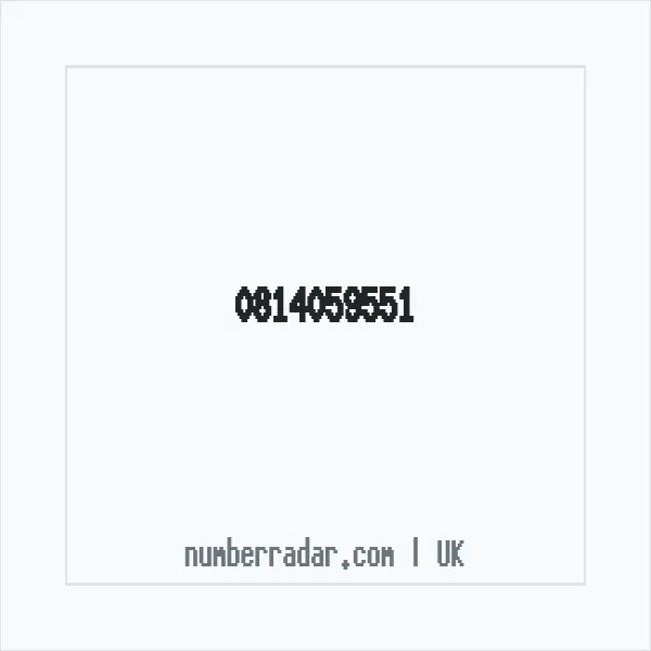 Reverse number check for +44 814059551 — who called me?