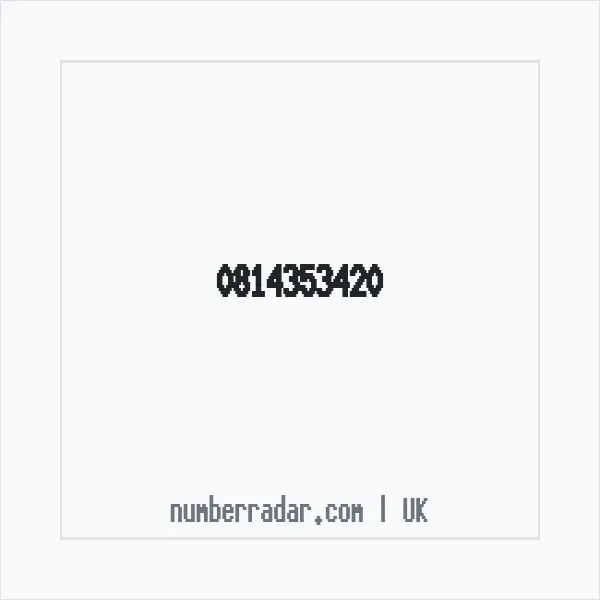 Reverse number check for +44 814353420 — who called me?