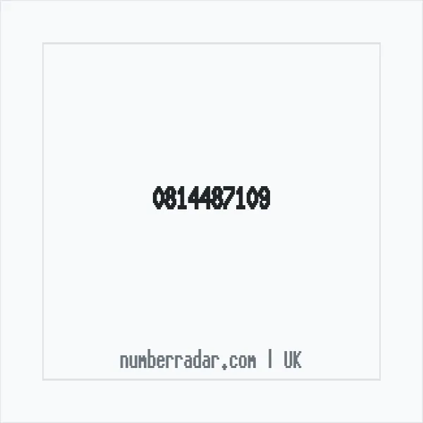 Reverse number check for +44 814487109 — who called me?