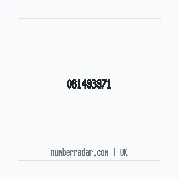 Reverse number check for +44 81493971 — who called me?