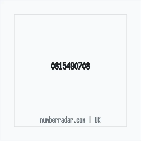 Reverse number check for +44 815490708 — who called me?