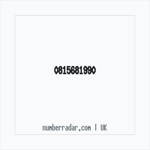 Reverse number check for +44 815681990 — who called me?