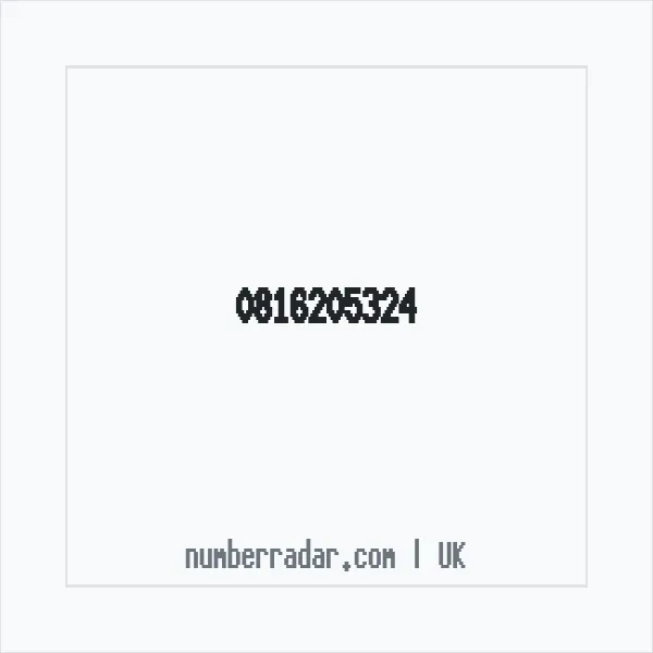 Reverse number check for +44 816205324 — who called me?