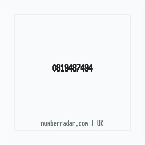 Reverse number check for +44 819487494 — who called me?