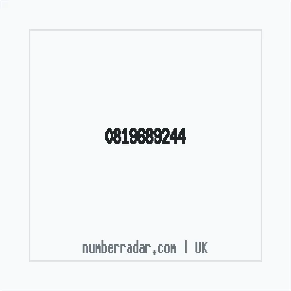 Reverse number check for +44 819689244 — who called me?
