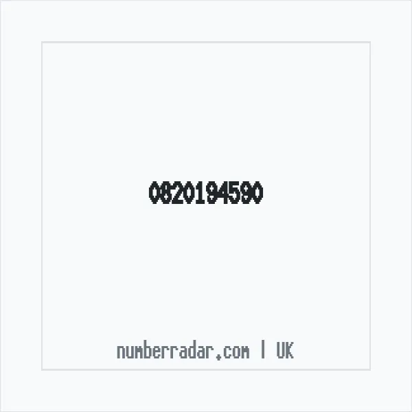 Reverse number check for +44 820194590 — who called me?