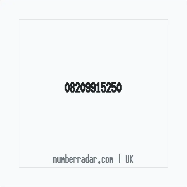 Reverse number check for +44 820 991 5250 — who called me?