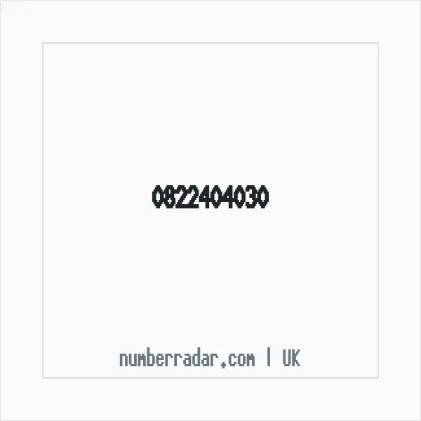 Reverse number check for +44 822404030 — who called me?