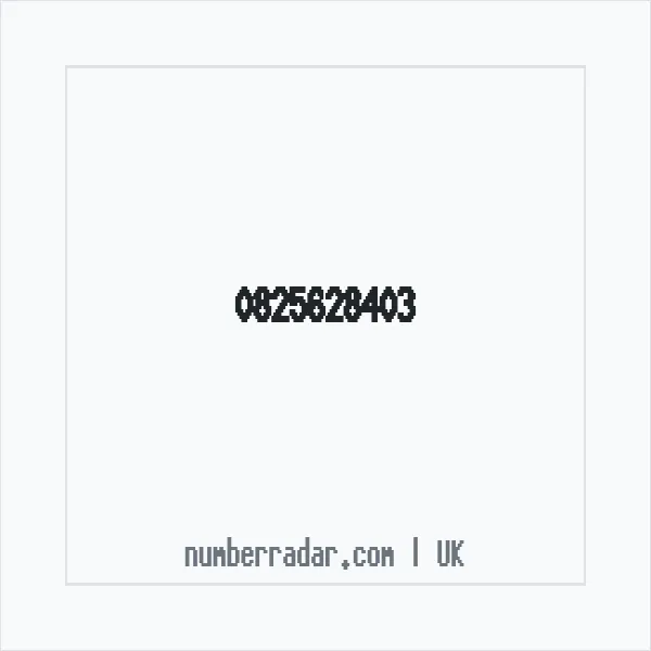 Reverse number check for +44 825628403 — who called me?