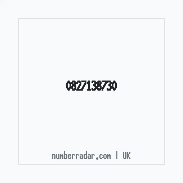 Reverse number check for +44 827138730 — who called me?
