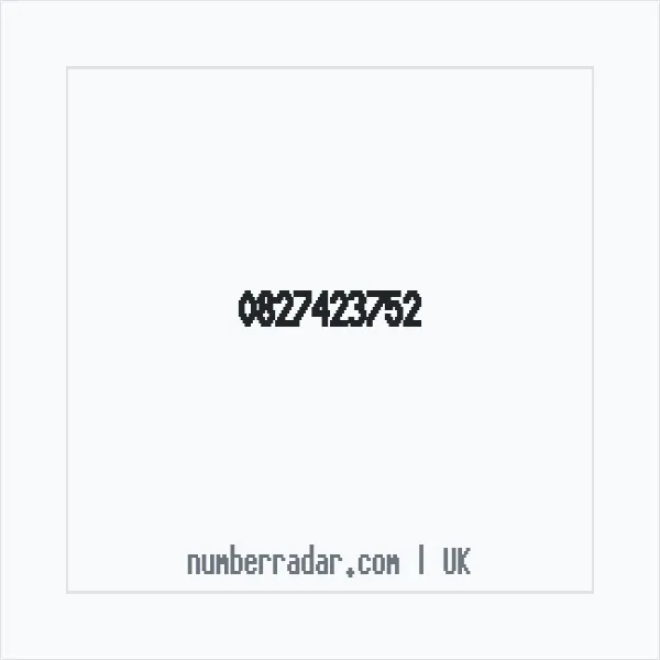 Reverse number check for +44 827423752 — who called me?