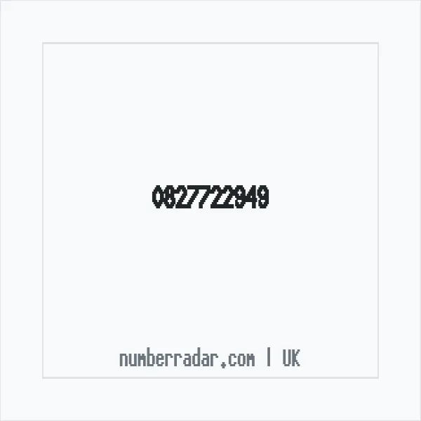 Reverse number check for +44 827722949 — who called me?