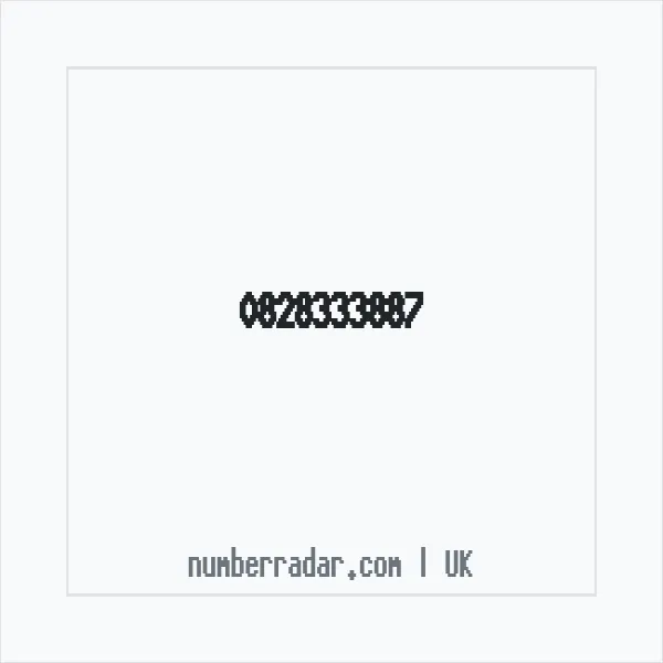 Reverse number check for +44 828333887 — who called me?
