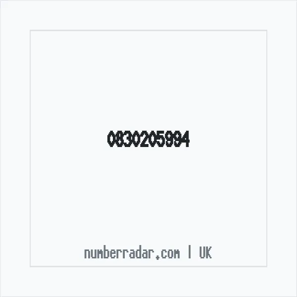 Reverse number check for +44 830205994 — who called me?